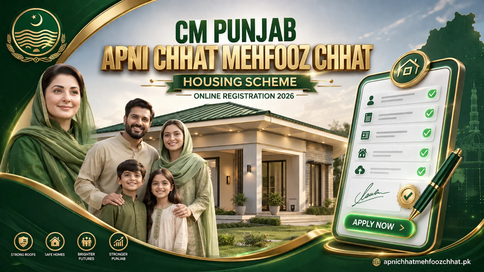 Apni Chhat Mehfooz Chhat Online Registration Portal Banner